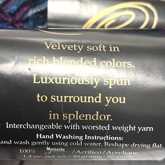 Lion Brand Chenille Yarn Lot of 22 New Skiens Variety of Colors - Picture 11 of 11